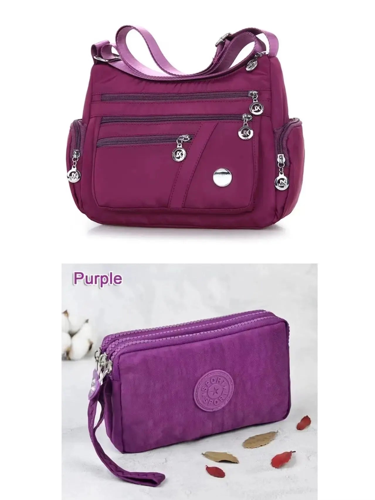Women's Waterproof Nylon Crossbody Bag – Large Capacity