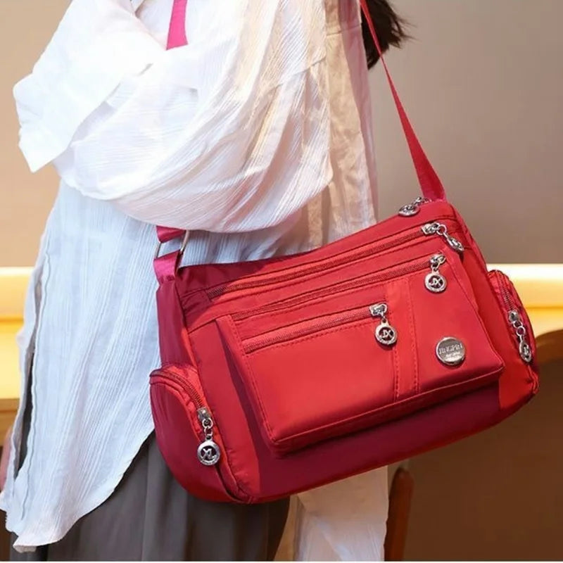 Women's Waterproof Nylon Crossbody Bag – Large Capacity
