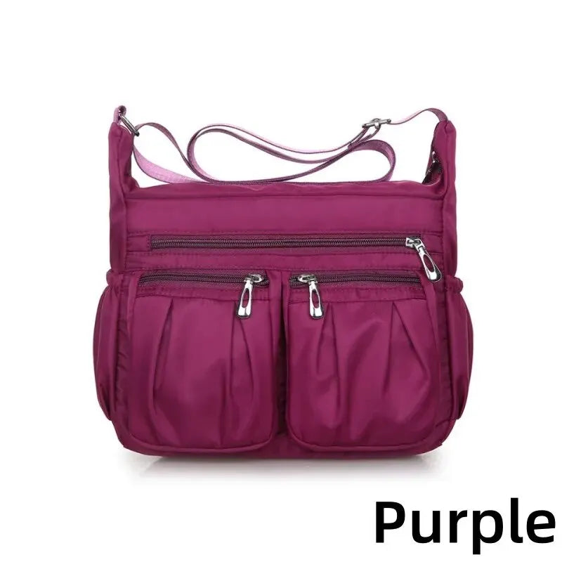 Women's Waterproof Nylon Crossbody Bag – Large Capacity