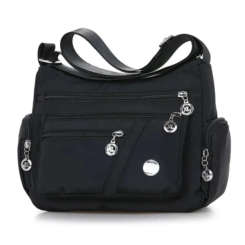 Women's Waterproof Nylon Crossbody Bag – Large Capacity