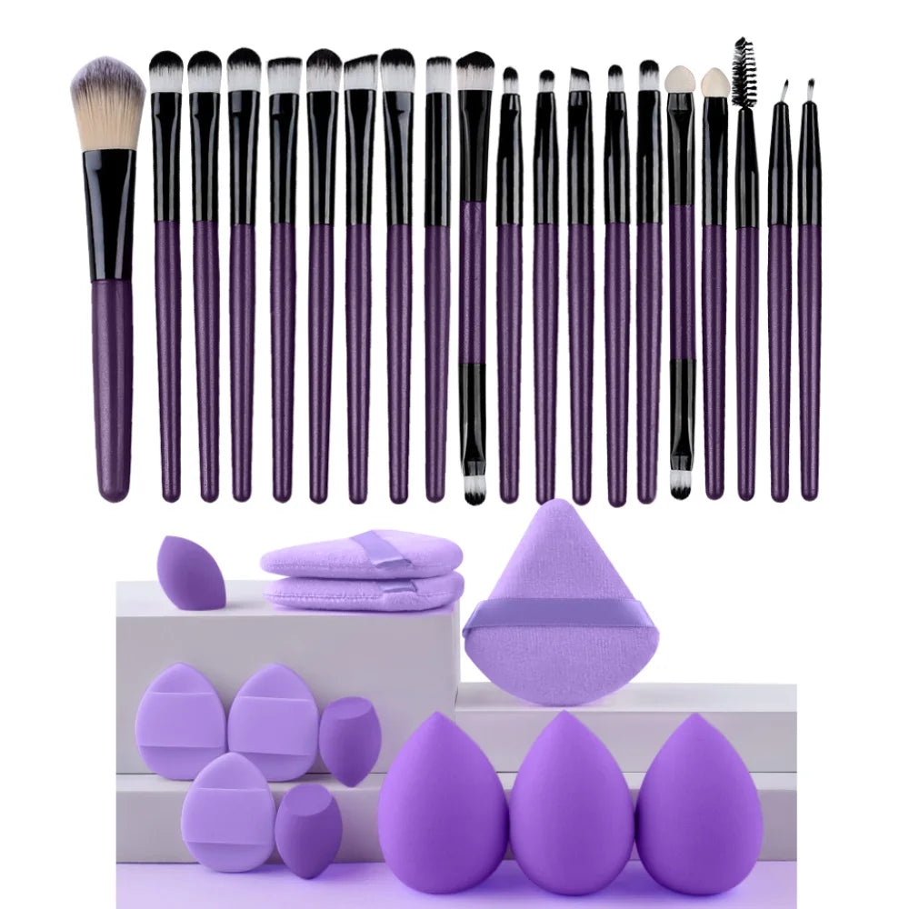 Piece Professional Makeup Brush Set with Beauty Blenders