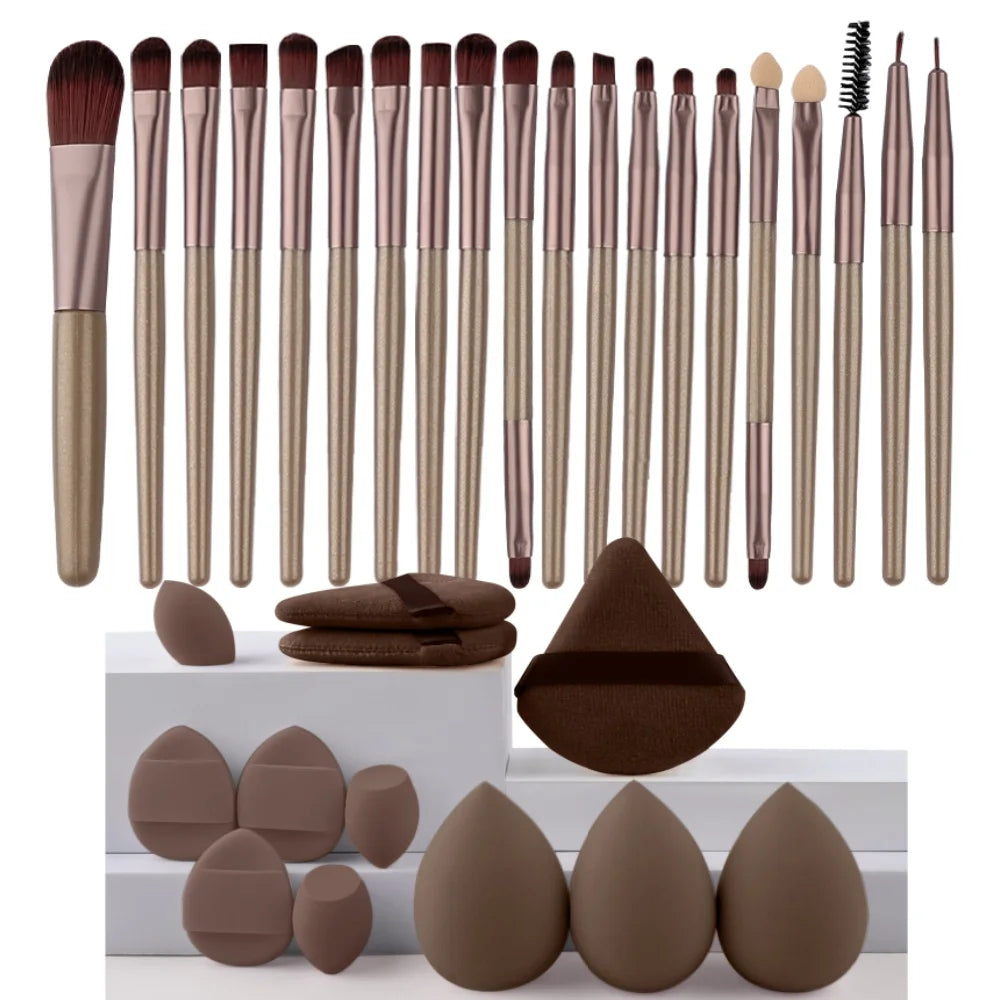 Piece Professional Makeup Brush Set with Beauty Blenders