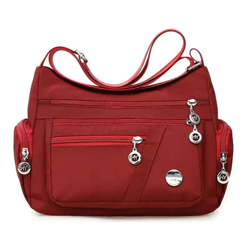 Women's Waterproof Nylon Crossbody Bag – Large Capacity