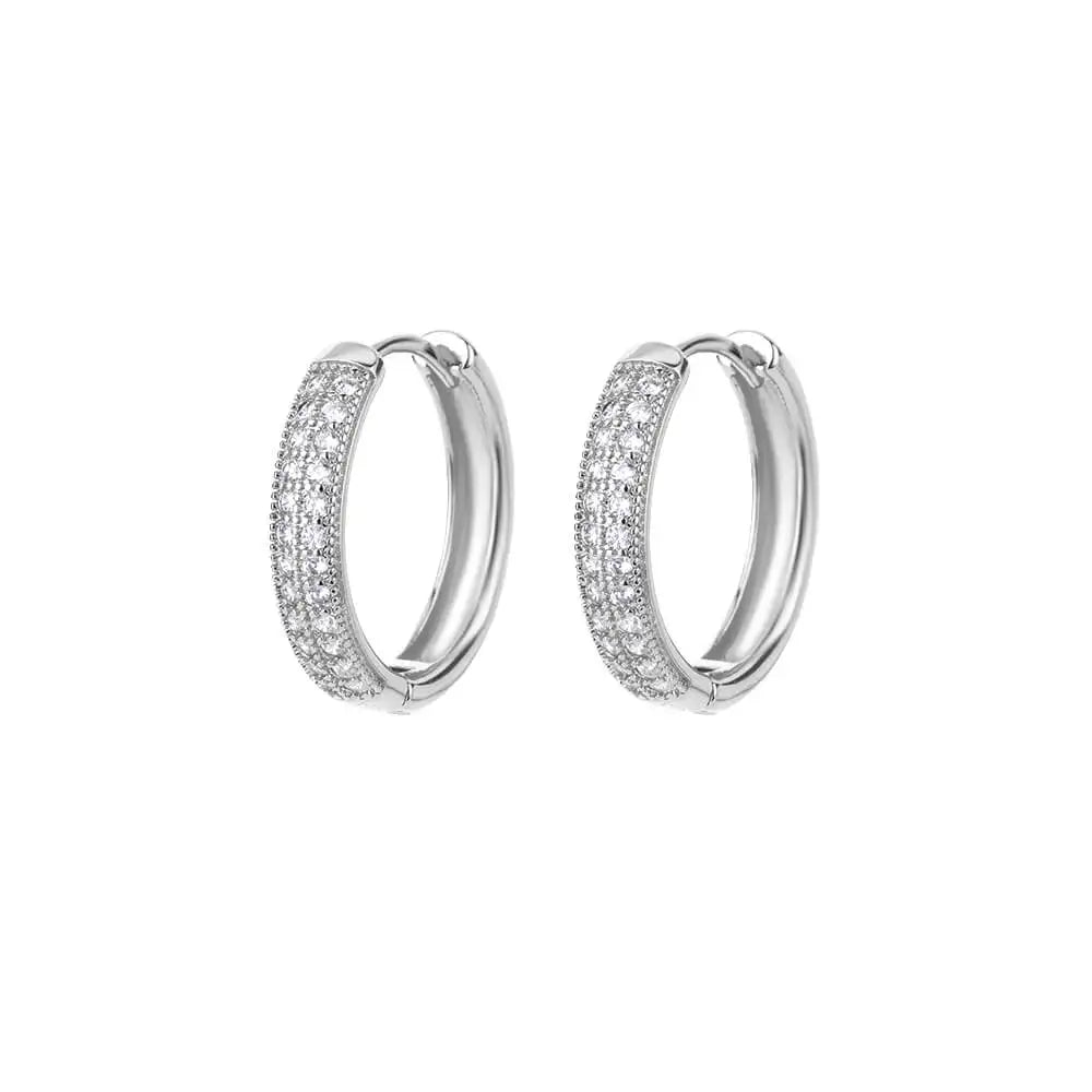 Rabbit & Butterfly Hoop Earrings – Gold Plated Stainless Steel Earrings