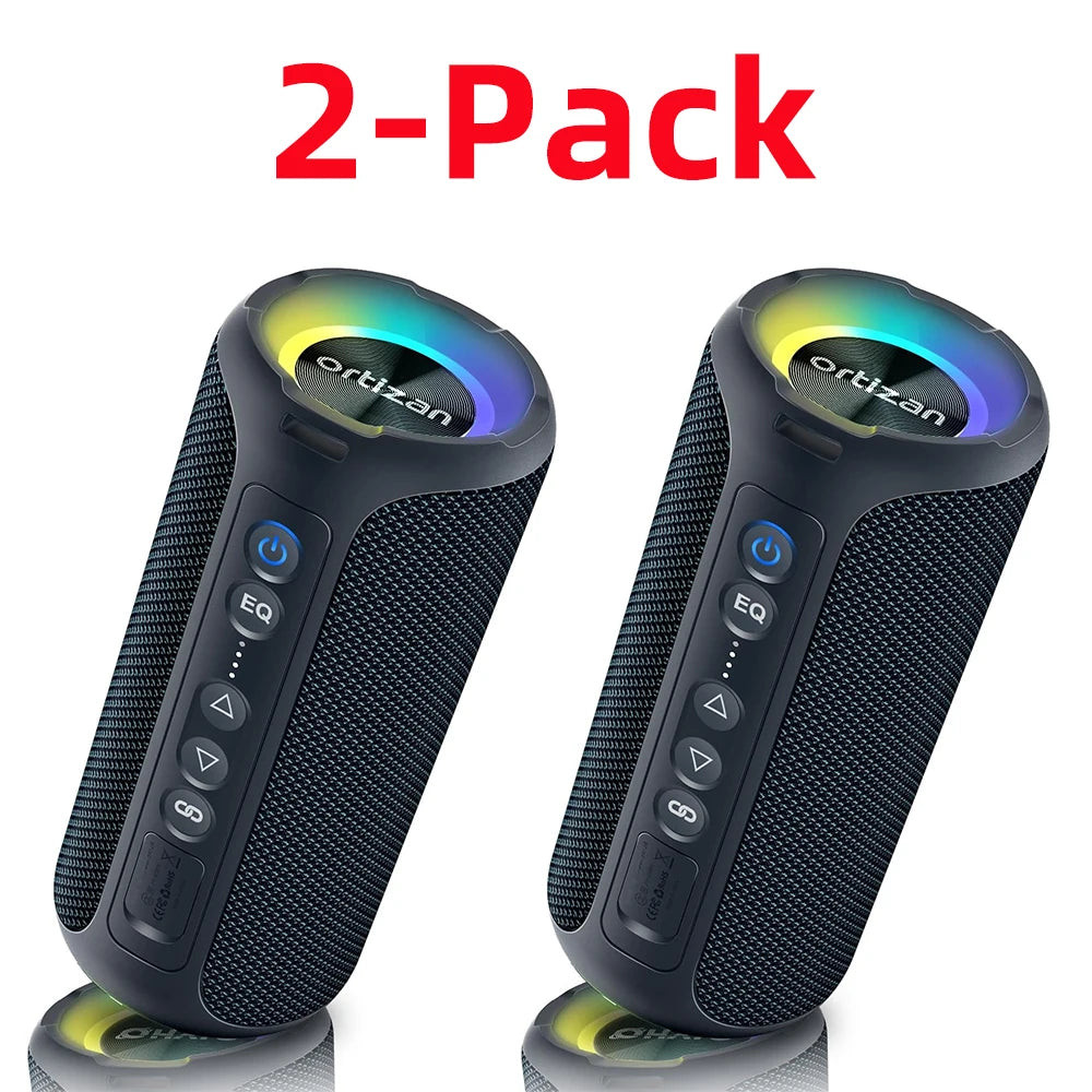 ORTIZAN 40W Bluetooth Speaker – Portable Waterproof Wireless Speaker with Deep Bass