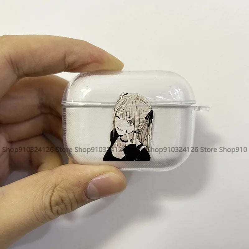 Anime Transparent AirPods Case – Misa Amane Inspired Protective Cover