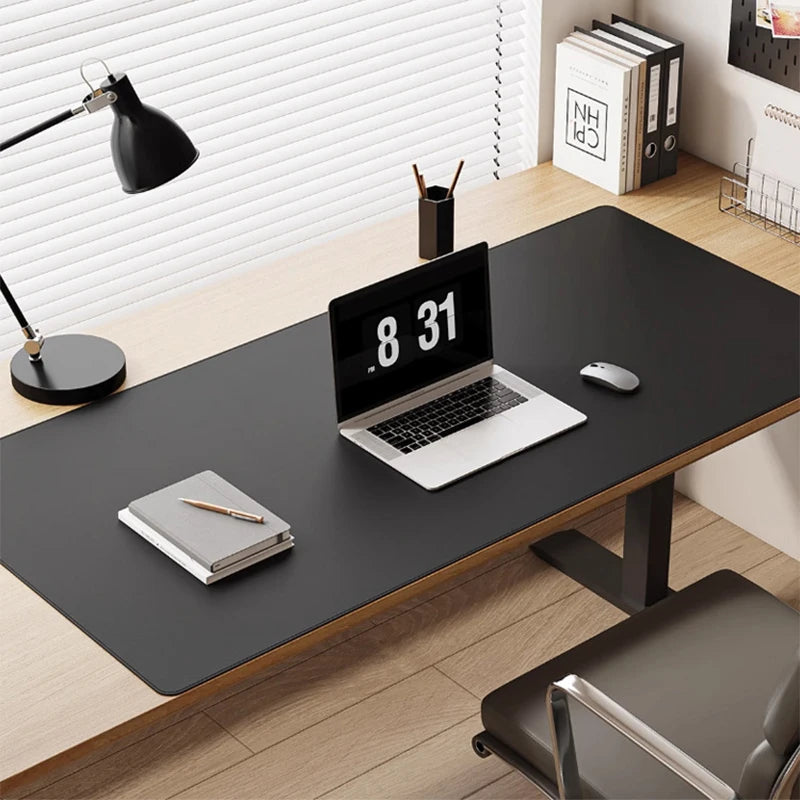 Large PU Leather Desk Mat – Waterproof Mouse Pad & Office Desk Protector