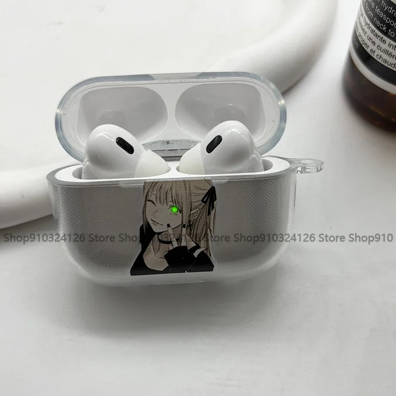 Anime Transparent AirPods Case – Misa Amane Inspired Protective Cover