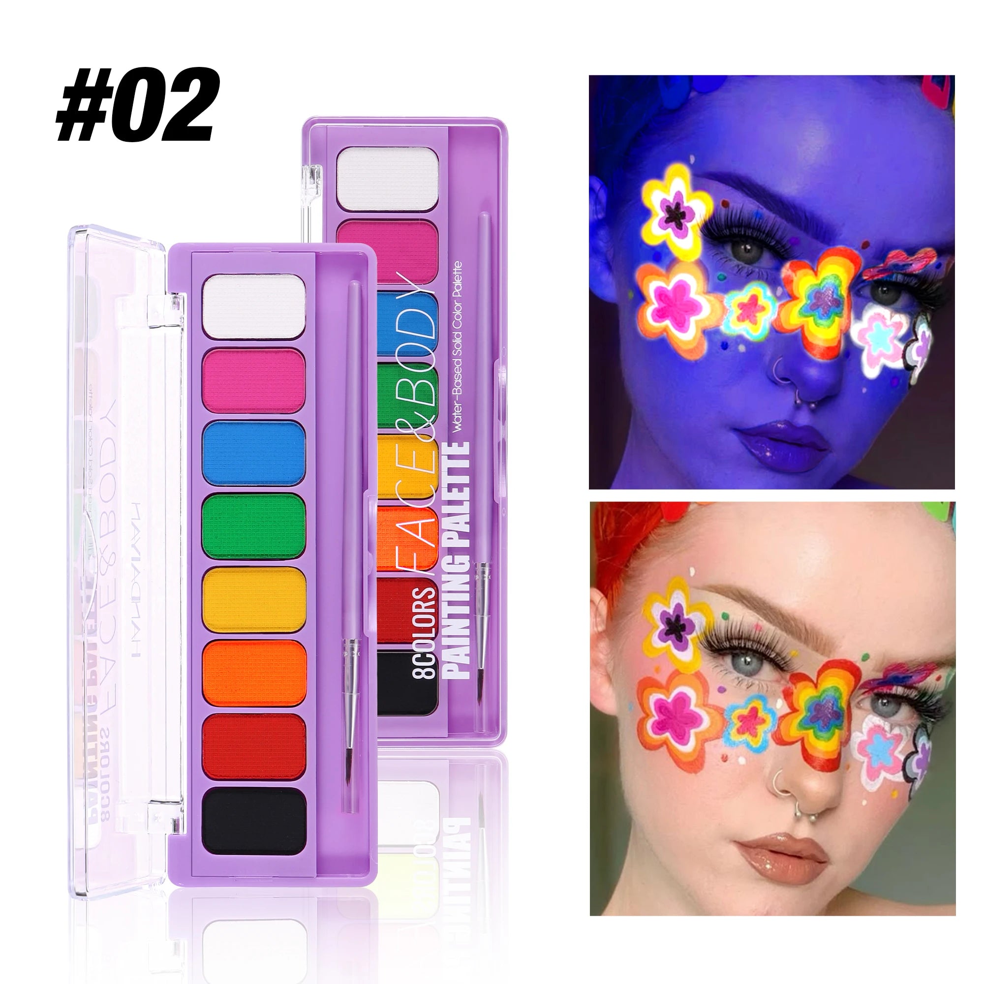 Color Face & Body Paint Palette – Water-Based Professional Makeup Kit