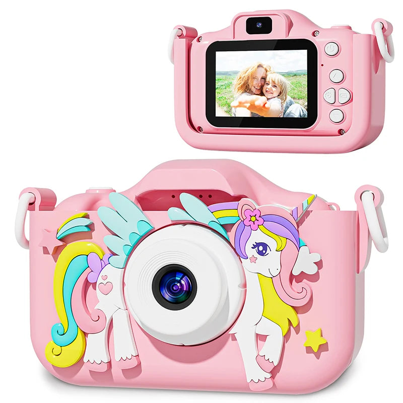 Kids Digital Camera 1080P – HD Children's Camera with 2" Screen & Silicone Protective Case