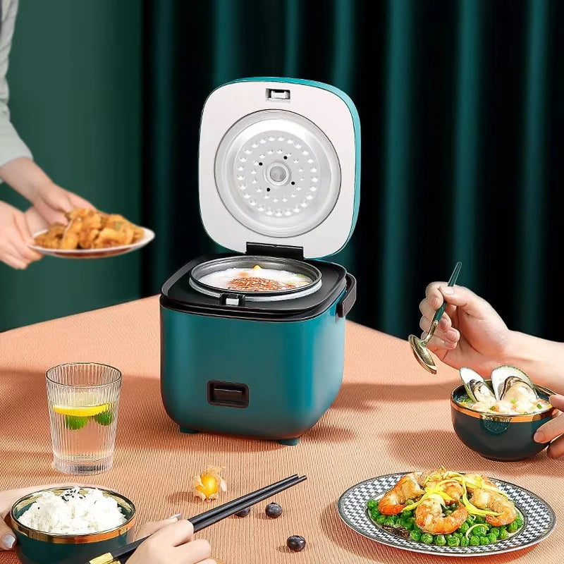 Mini Electric Rice Cooker 1.2L – Non-Stick Multi Cooker for Rice, Soup & Porridge