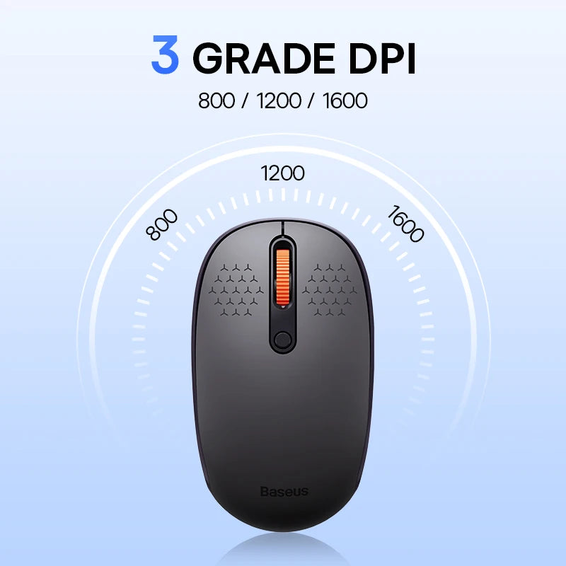 Baseus Wireless Bluetooth Mouse – Silent, Ergonomic & Precise