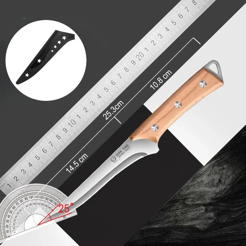 Premium Stainless Steel Boning Knife – Ultra Sharp Butcher & Kitchen Knife