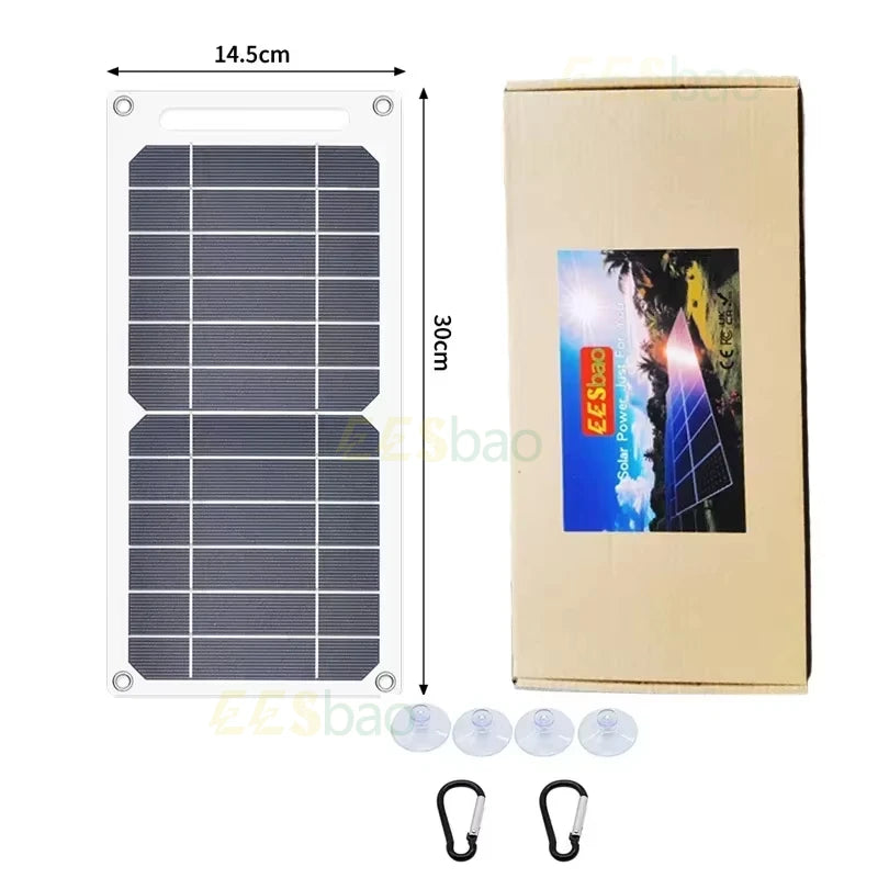 35W Portable USB Solar Panel Charger – Outdoor Power Bank Charging Panel