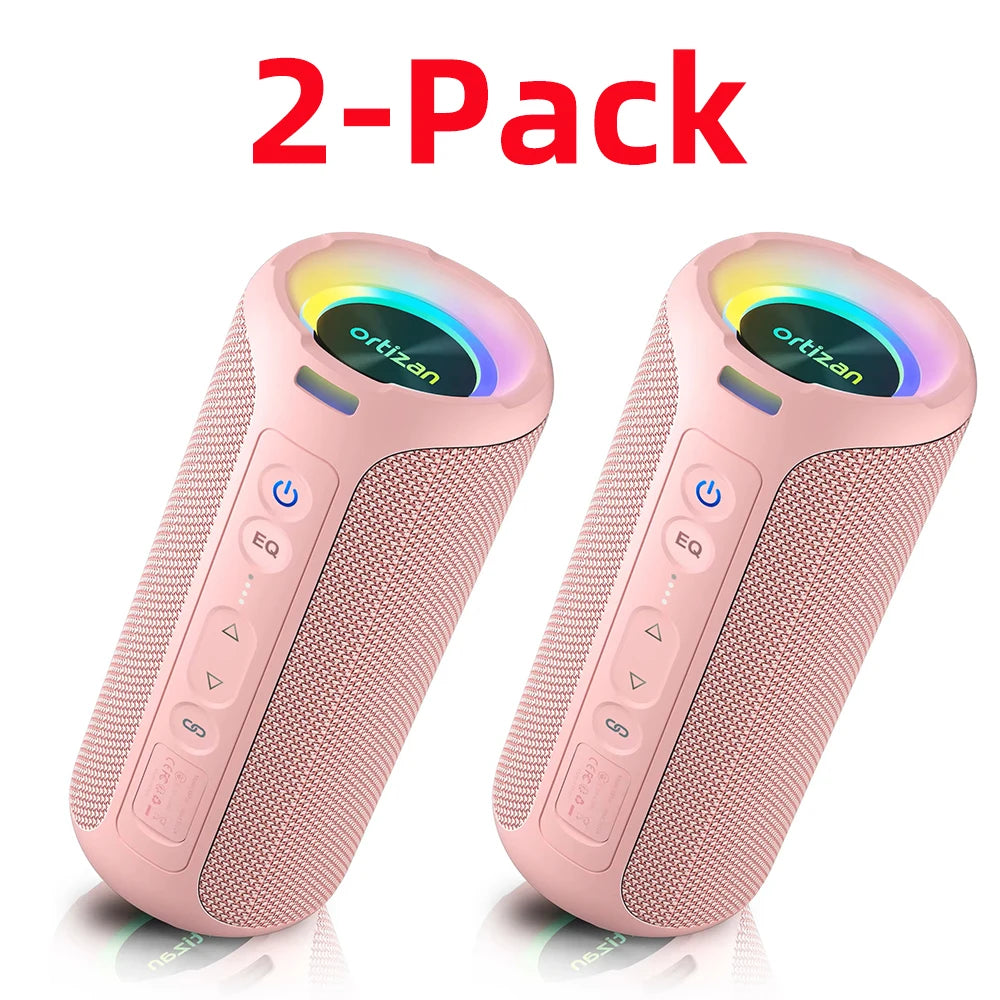 ORTIZAN 40W Bluetooth Speaker – Portable Waterproof Wireless Speaker with Deep Bass