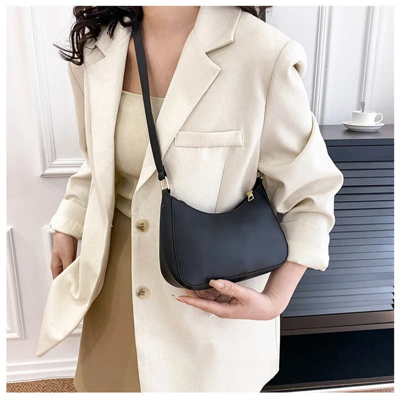 Elegant Small Crossbody Bag – PU Leather Handbag