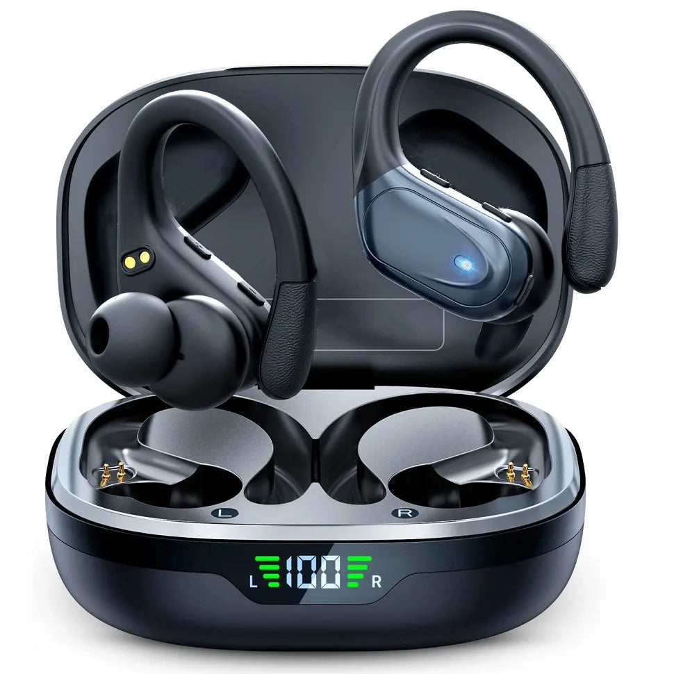 Bluetooth 5.3 Wireless Earbuds with Charging Case & Noise Reduction
