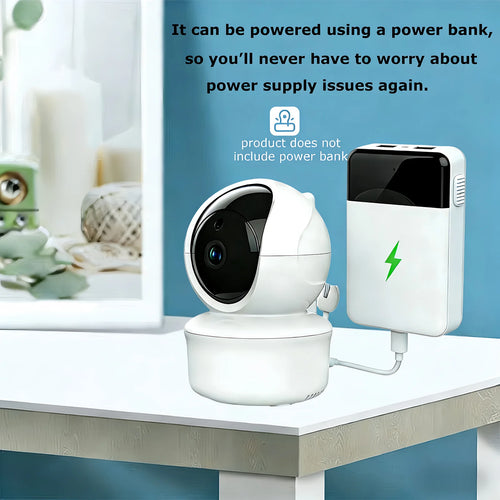 5-Inch Video Baby Monitor with Camera – Remote Pan, Tilt & Zoom, Two-Way Audio, Night Vision & Temperature Monitor