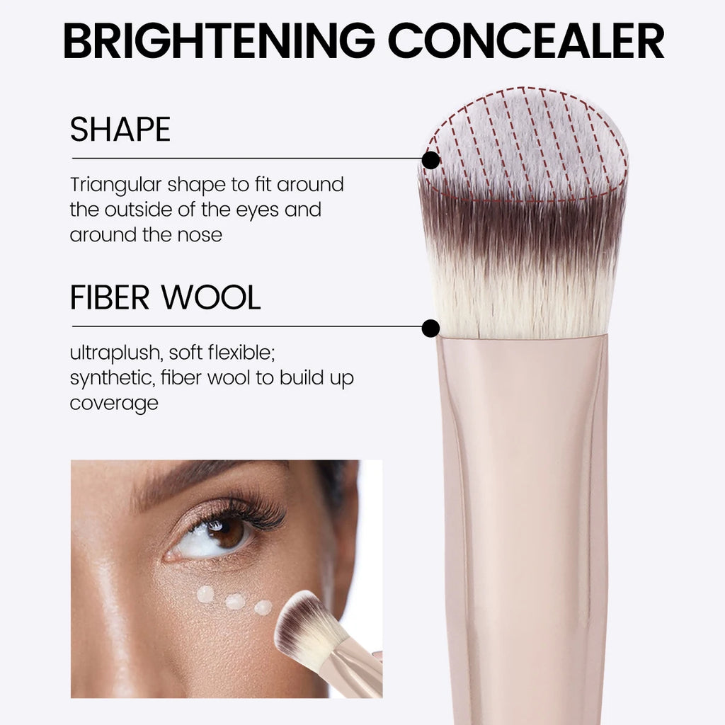 Triangle Concealer Brush – Precision Foundation & Under Eye Makeup Brush