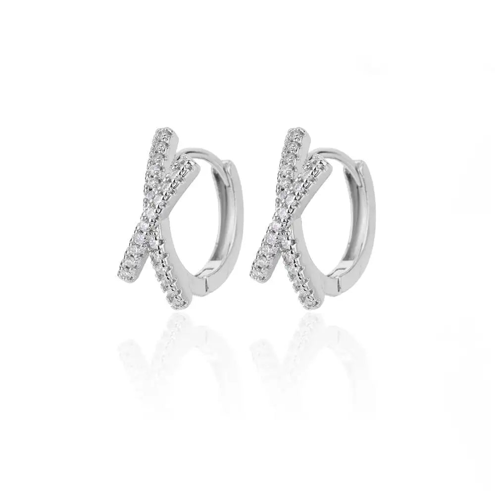 Rabbit & Butterfly Hoop Earrings – Gold Plated Stainless Steel Earrings