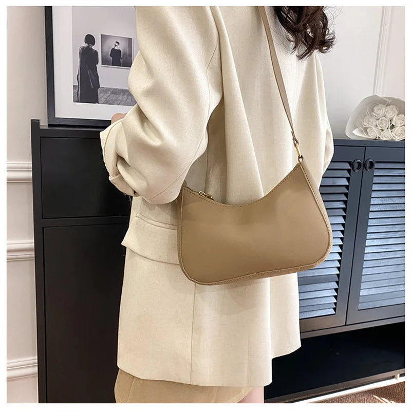Elegant Small Crossbody Bag – PU Leather Handbag
