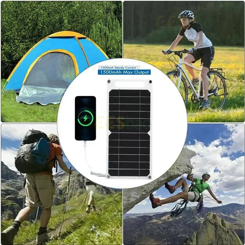 35W Portable USB Solar Panel Charger – Outdoor Power Bank Charging Panel