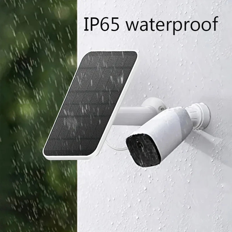 10W 5V Solar Charging Panel Type-C – Waterproof Solar Charger for Security Cameras