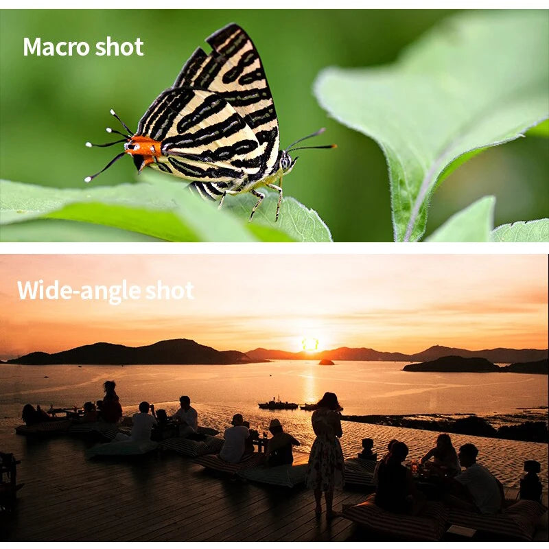 3-in-1 Universal Smartphone Camera Lens Kit – Fisheye, Wide Angle & Macro Lens