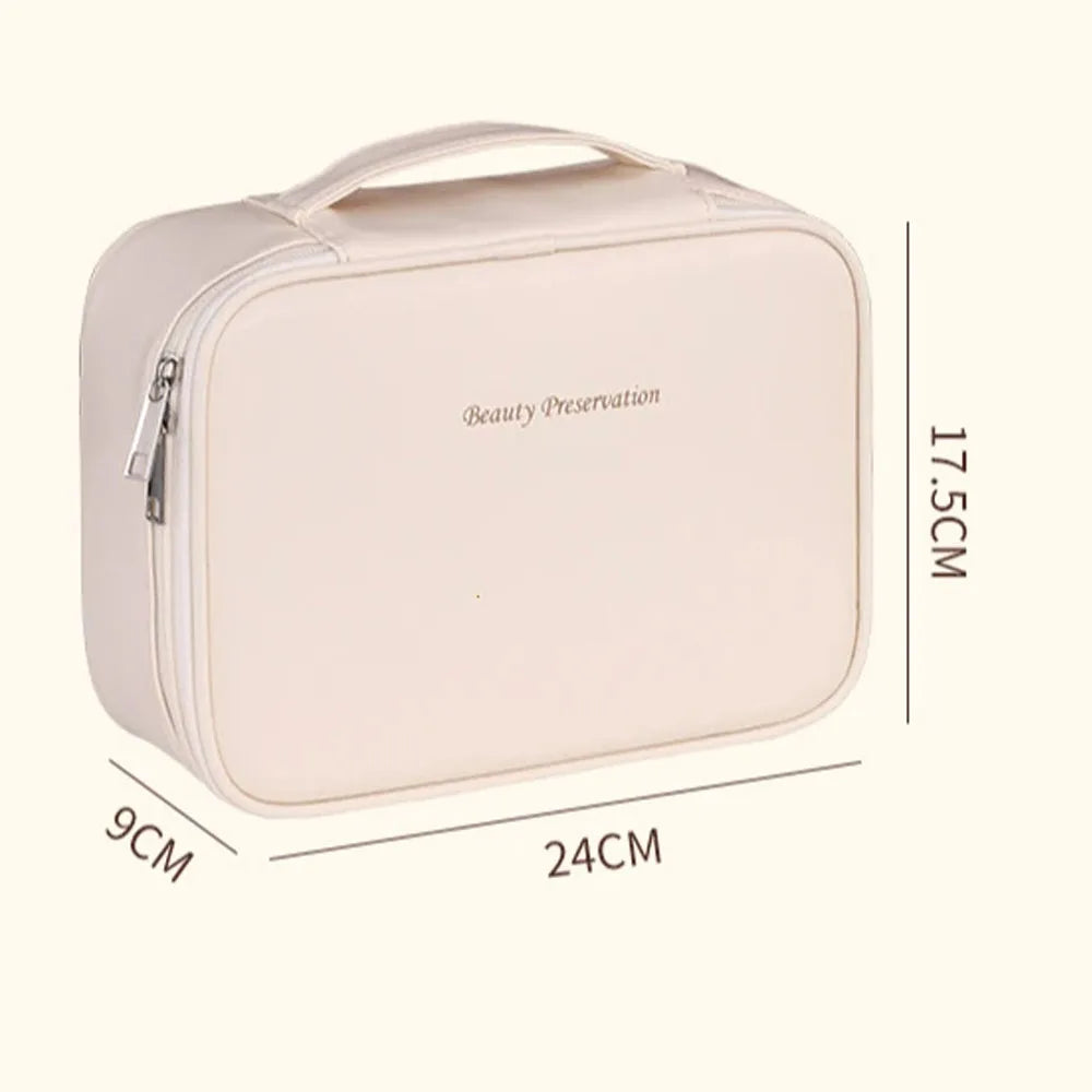 Double Layer Makeup Bag – Large Cosmetic Organizer