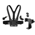 Adjustable Chest Phone Mount Harness – Hands-Free Holder for Hiking, Cycling & Outdoor Activities