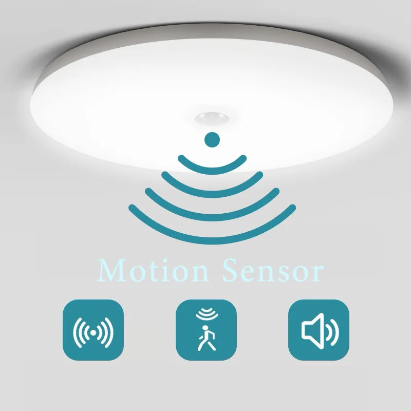 Motion Sensor LED Ceiling Light for Hallway, Bathroom & Bedroom