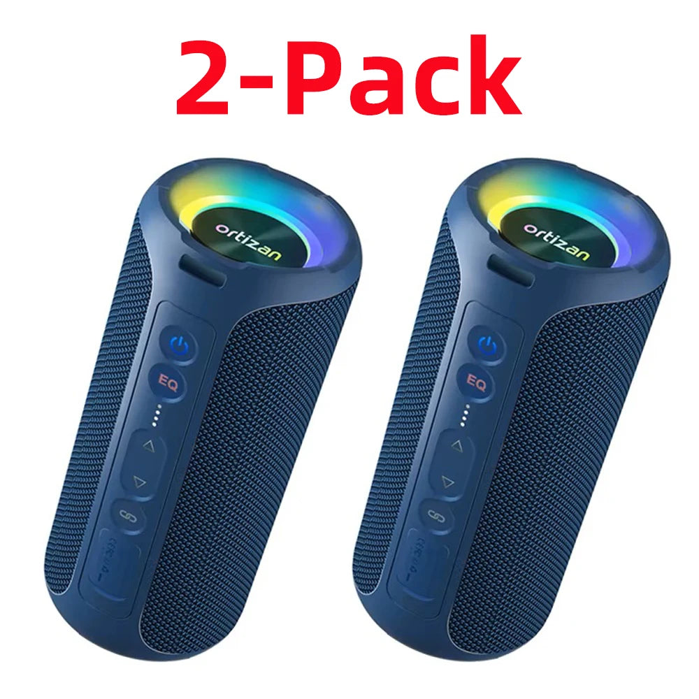 ORTIZAN 40W Bluetooth Speaker – Portable Waterproof Wireless Speaker with Deep Bass