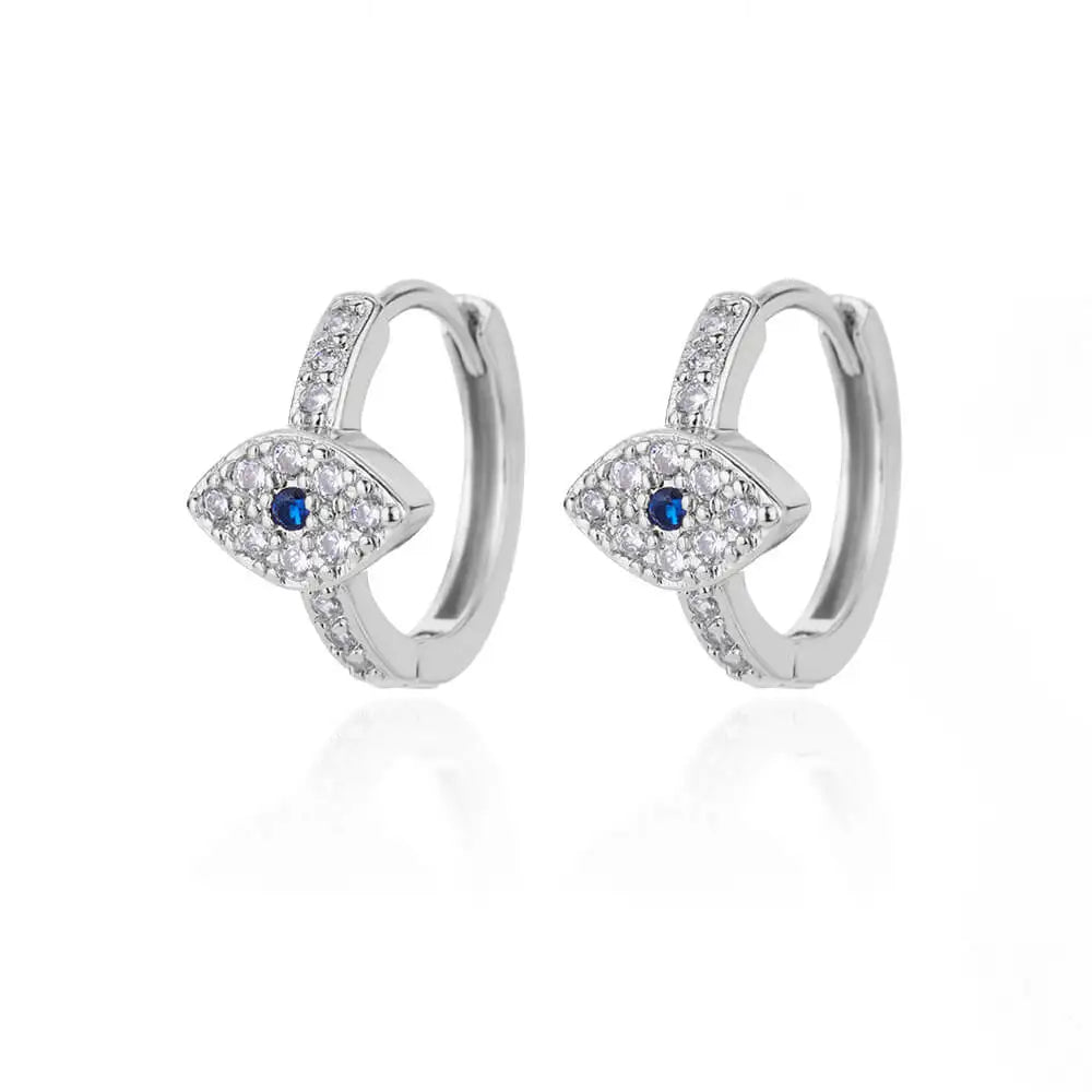 Rabbit & Butterfly Hoop Earrings – Gold Plated Stainless Steel Earrings