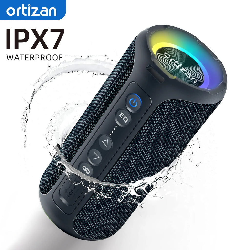 ORTIZAN 40W Bluetooth Speaker – Portable Waterproof Wireless Speaker with Deep Bass