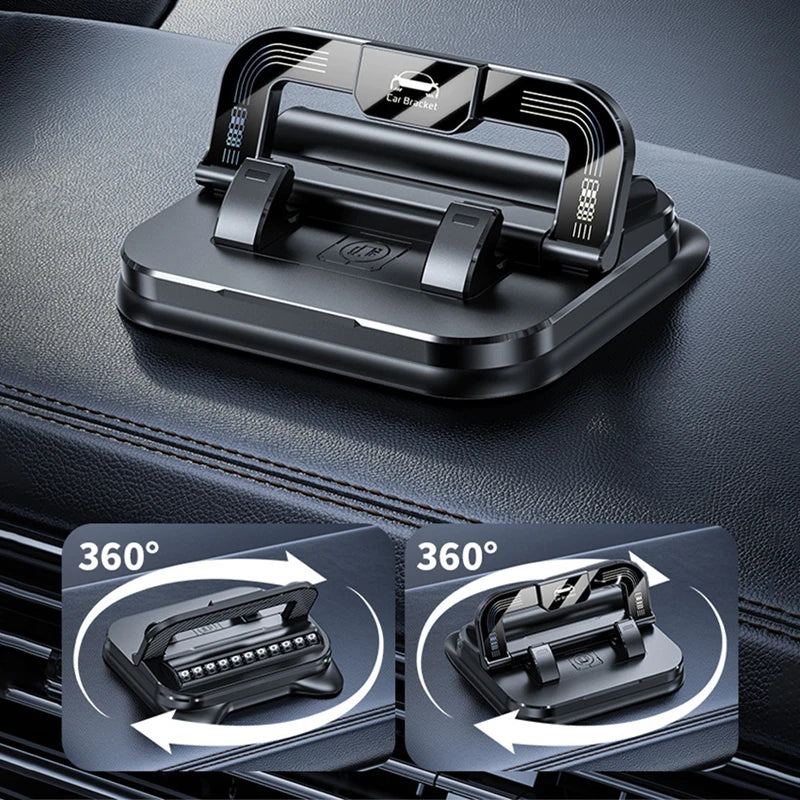 360° Dashboard Car Phone Mount – Universal Anti-Slip Silicone Holder for Smartphones