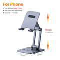 ROCoren Adjustable Aluminum Phone & Tablet Stand – Foldable Desktop Holder