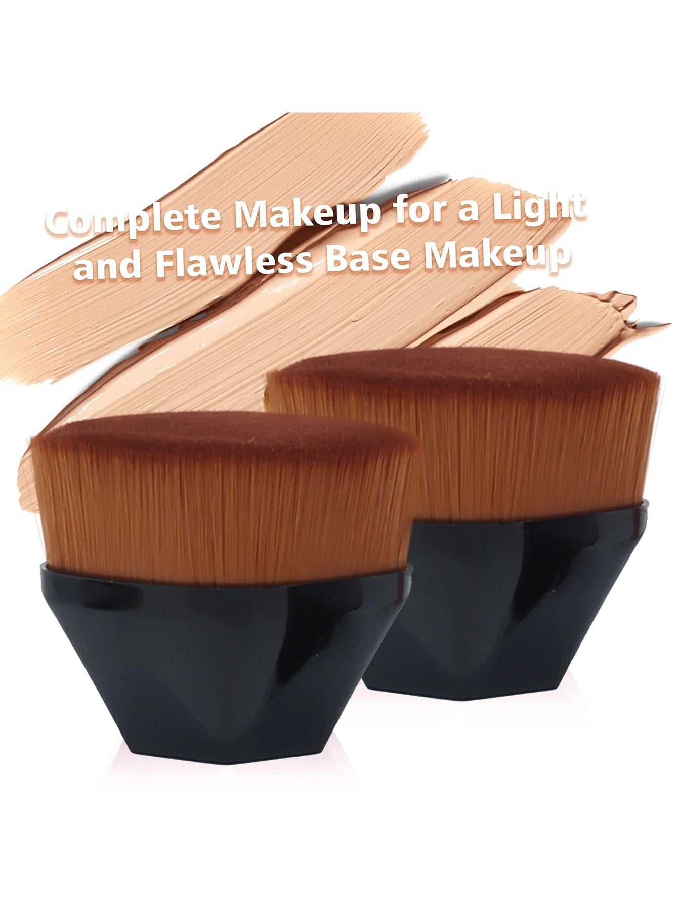 Professional Foundation Blending Brush – Soft Makeup Sponge with Handle