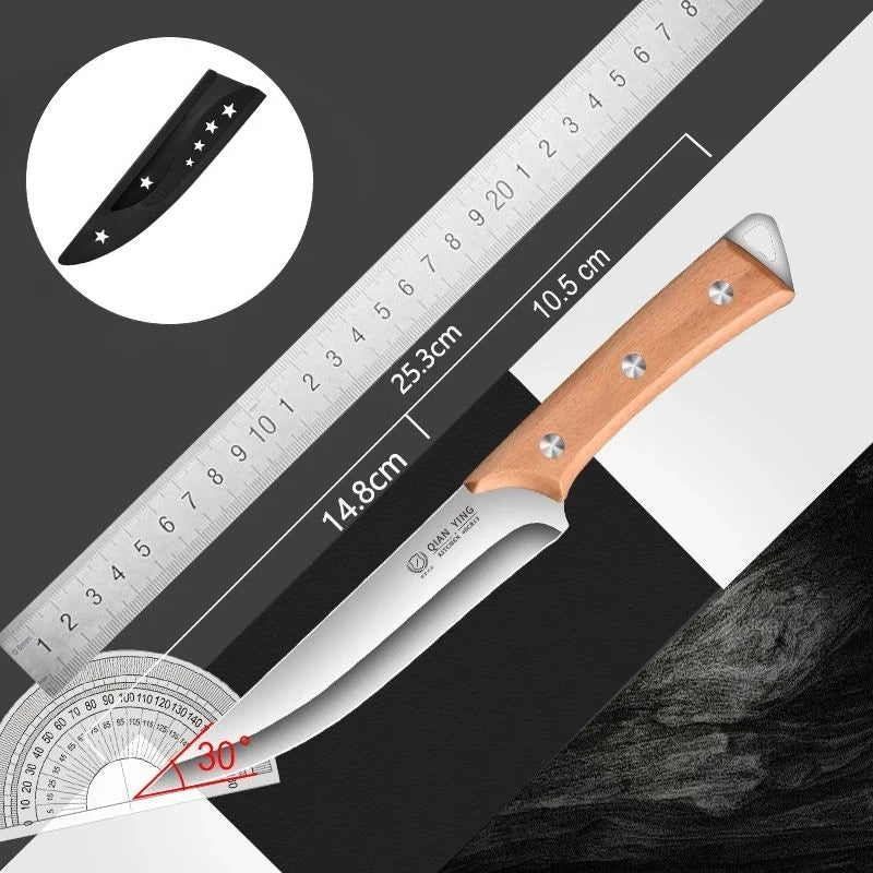 Premium Stainless Steel Boning Knife – Ultra Sharp Butcher & Kitchen Knife