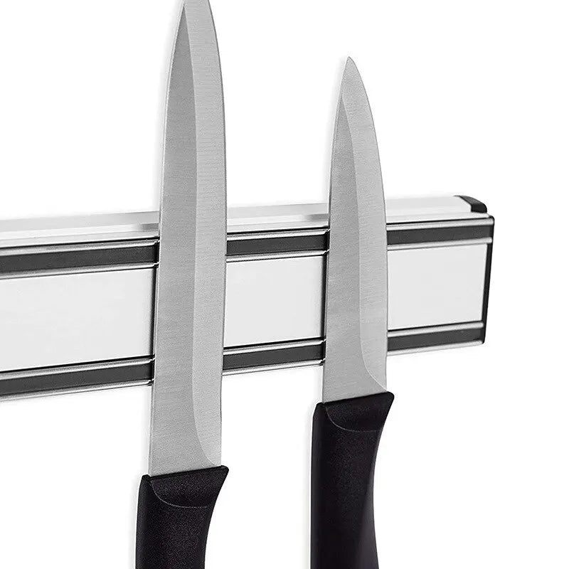 Premium Magnetic Knife Holder – Wall Mounted Stainless Steel Knife Rack
