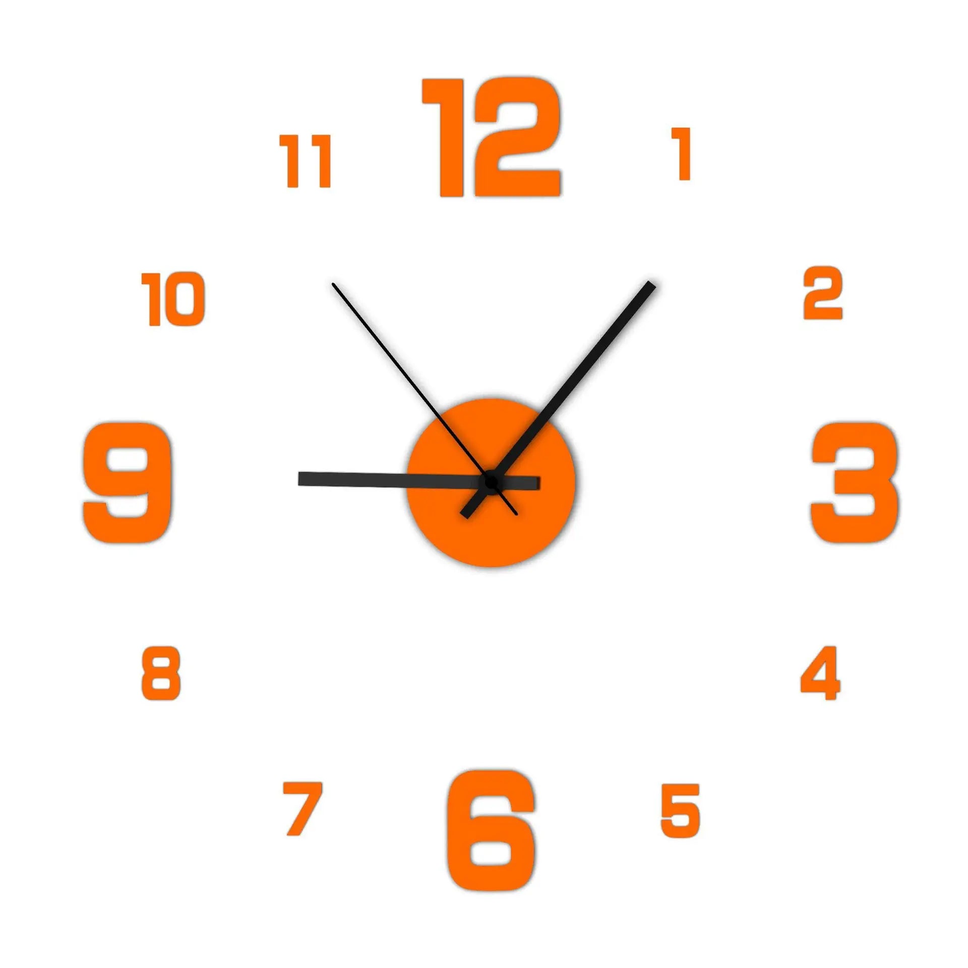 Modern Frameless DIY Wall Clock – Minimalist Acrylic Wall Decor