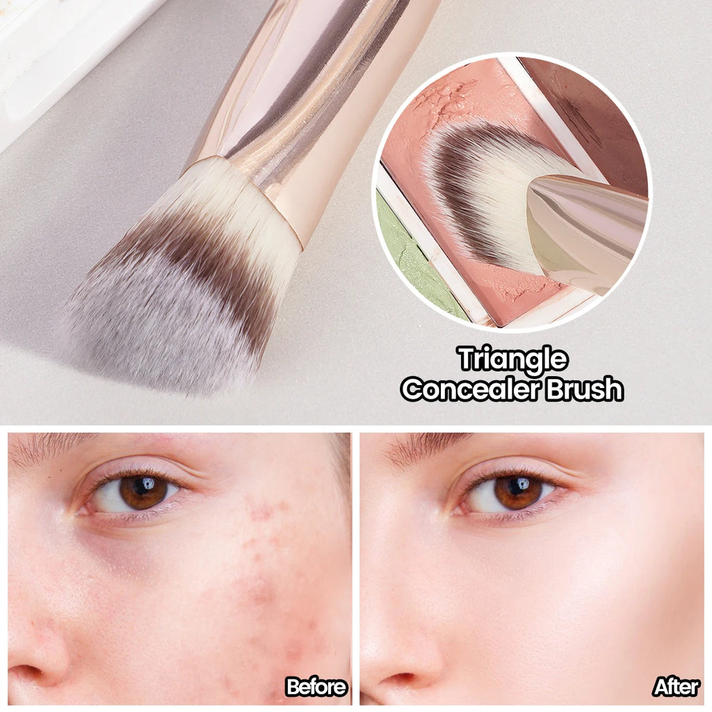 Triangle Concealer Brush – Precision Foundation & Under Eye Makeup Brush