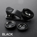 3-in-1 Universal Smartphone Camera Lens Kit – Fisheye, Wide Angle & Macro Lens