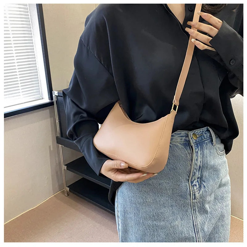 Elegant Small Crossbody Bag – PU Leather Handbag