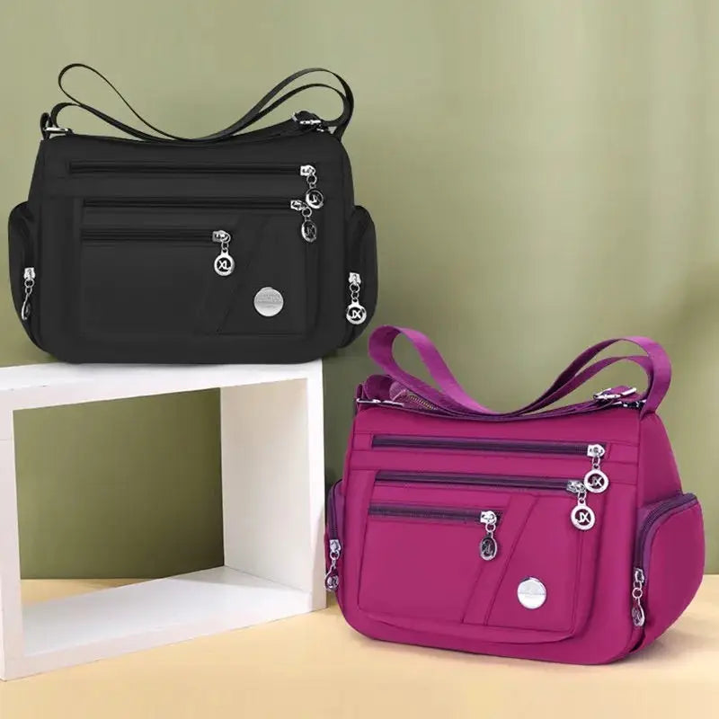 Women's Waterproof Nylon Crossbody Bag – Large Capacity