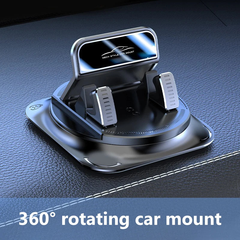 360° Dashboard Car Phone Mount – Universal Anti-Slip Silicone Holder for Smartphones