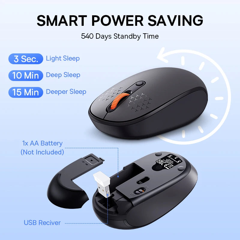 Baseus Wireless Bluetooth Mouse – Silent, Ergonomic & Precise