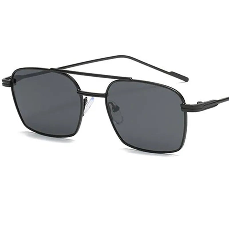 Double Bridge UV400 Sunglasses – Fashion Unisex Metal Frame