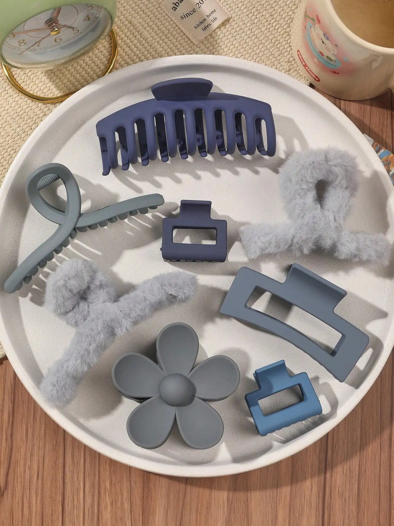 8-Piece Hair Claw Clip Set – Cute Fashion Hair Accessories for Women