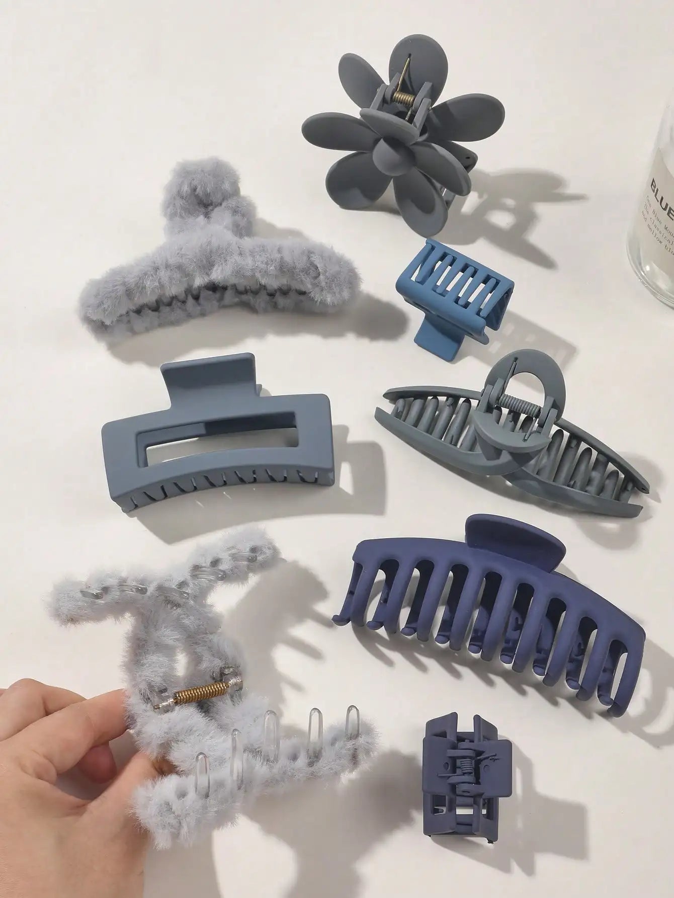 8-Piece Hair Claw Clip Set – Cute Fashion Hair Accessories for Women
