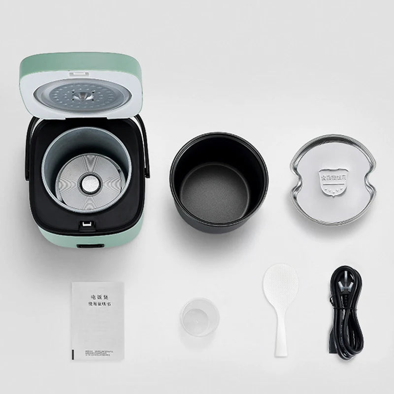 Mini Electric Rice Cooker 1.2L – Non-Stick Multi Cooker for Rice, Soup & Porridge